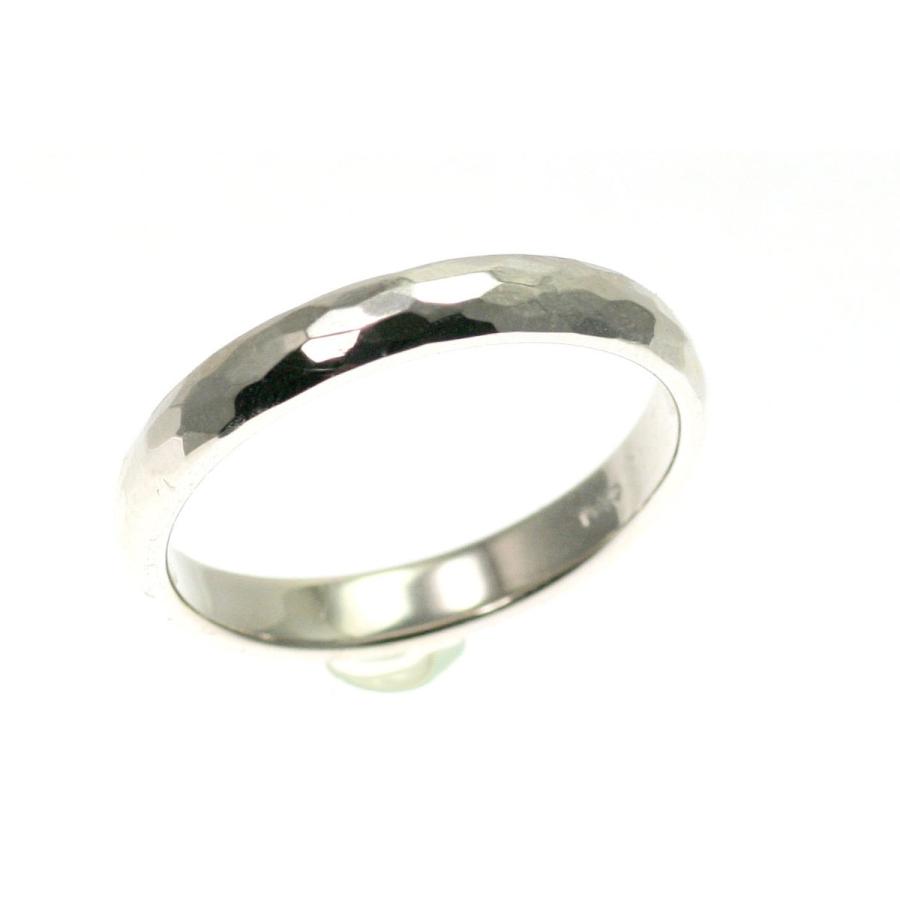 Pt900 ハンドメイド リング 12号 結婚指輪 マリッジリング 鍛造 槌目リング プラチナ pt900 手作り