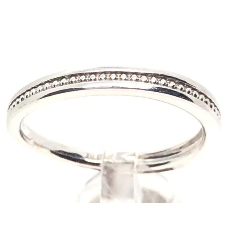 ミル打ち ピンキー リング 指輪 K18 ゴールド 18金 レディース pinky