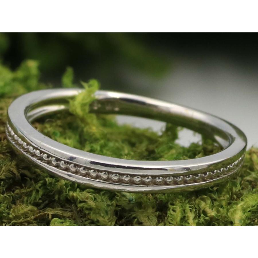 ミル打ち ピンキー リング 指輪 K18 ゴールド 18金 レディース pinky