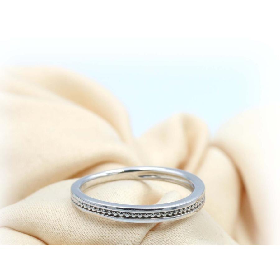 ミル打ち ピンキー リング 指輪 K18 ゴールド 18金 レディース pinky