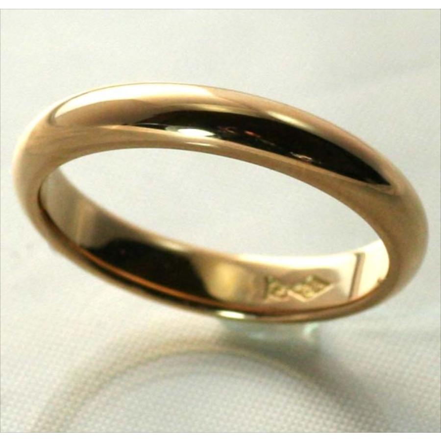 結婚指輪 マリッジリング に 18金 ゴールド ペアリング 甲丸 2本セット 財務省造幣局検定マーク ホールマーク ゴールドリング K18