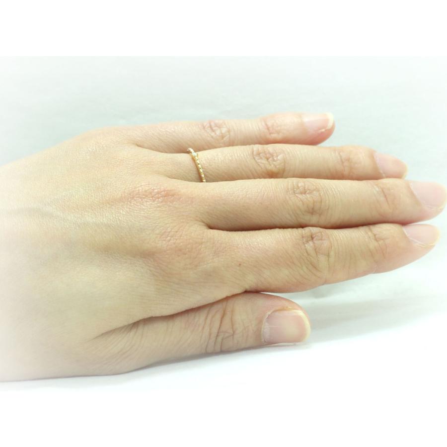 ピンキーリング K18 18k ゴールド ダイヤモンド 18金 0号 1号 2号 3号