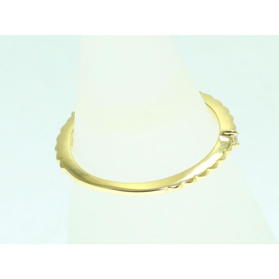 ピンキーリング K18 18k ゴールド ダイヤモンド 18金 0号 1号 2号 3号