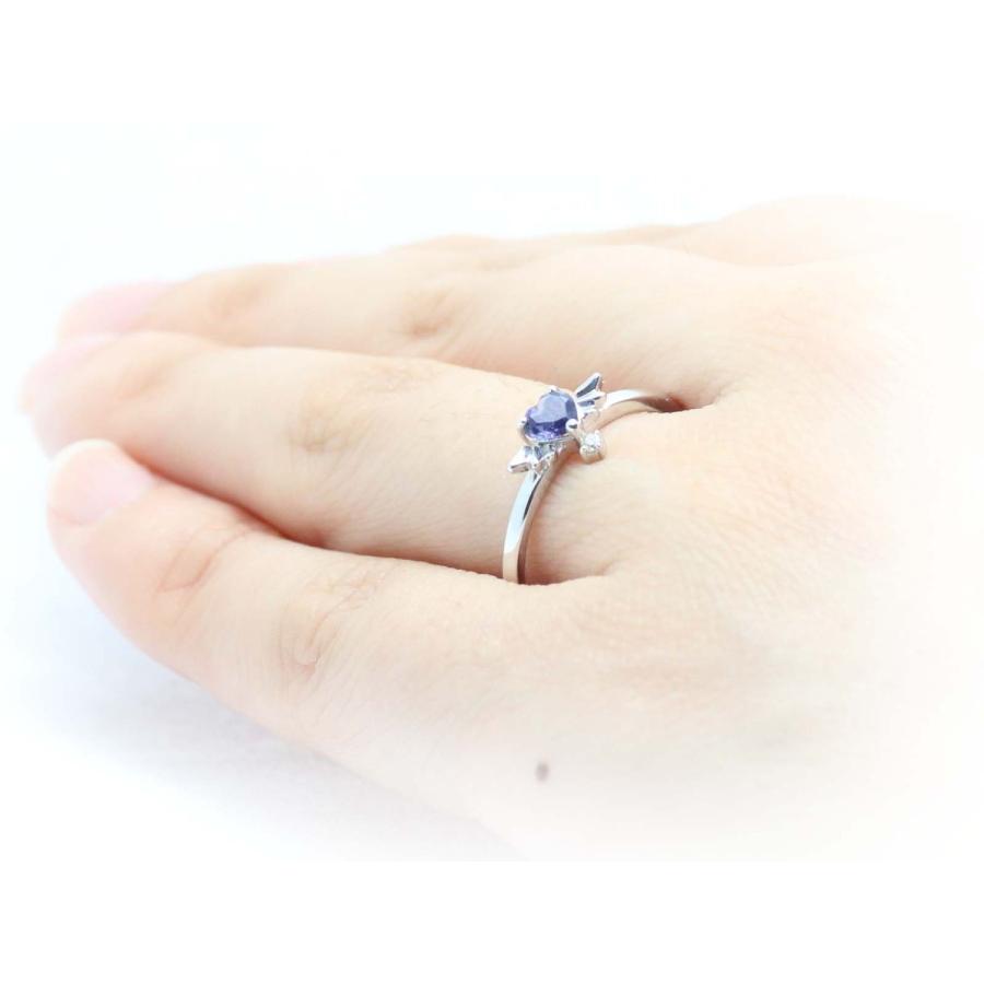 K10 ゴールド 10金 ピンクトルマリン アイオライト ダイヤ 小悪魔