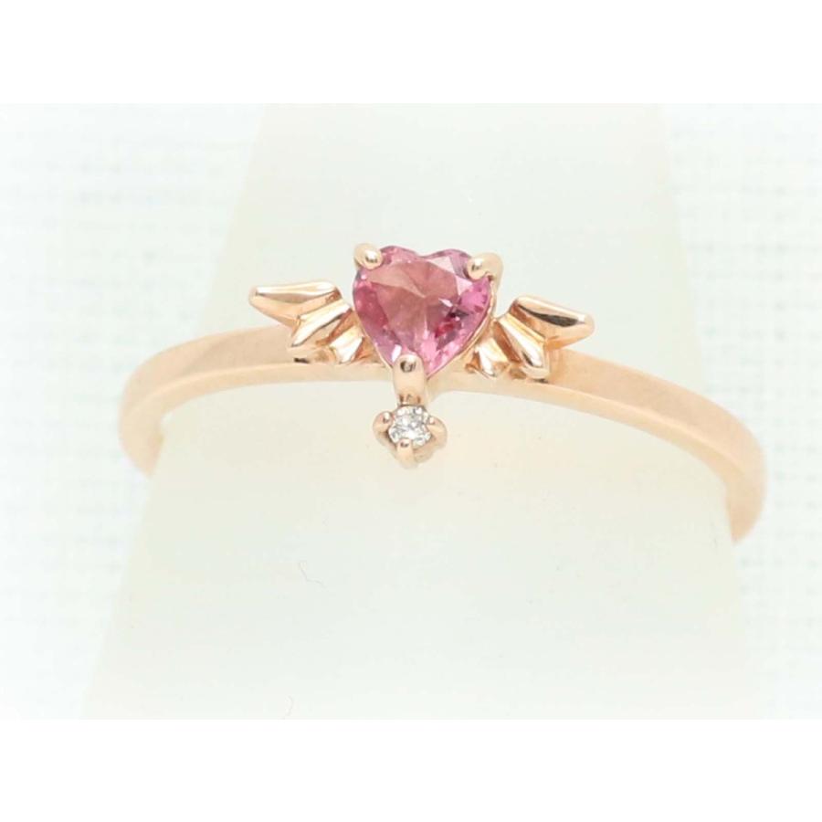 K10ゴールド◆ダイヤ付きピンクの宝石◆GOLDの刻印あり K10ゴールド◇ダイヤ付きピンクの宝石◇GOLDの刻印あり ファッション