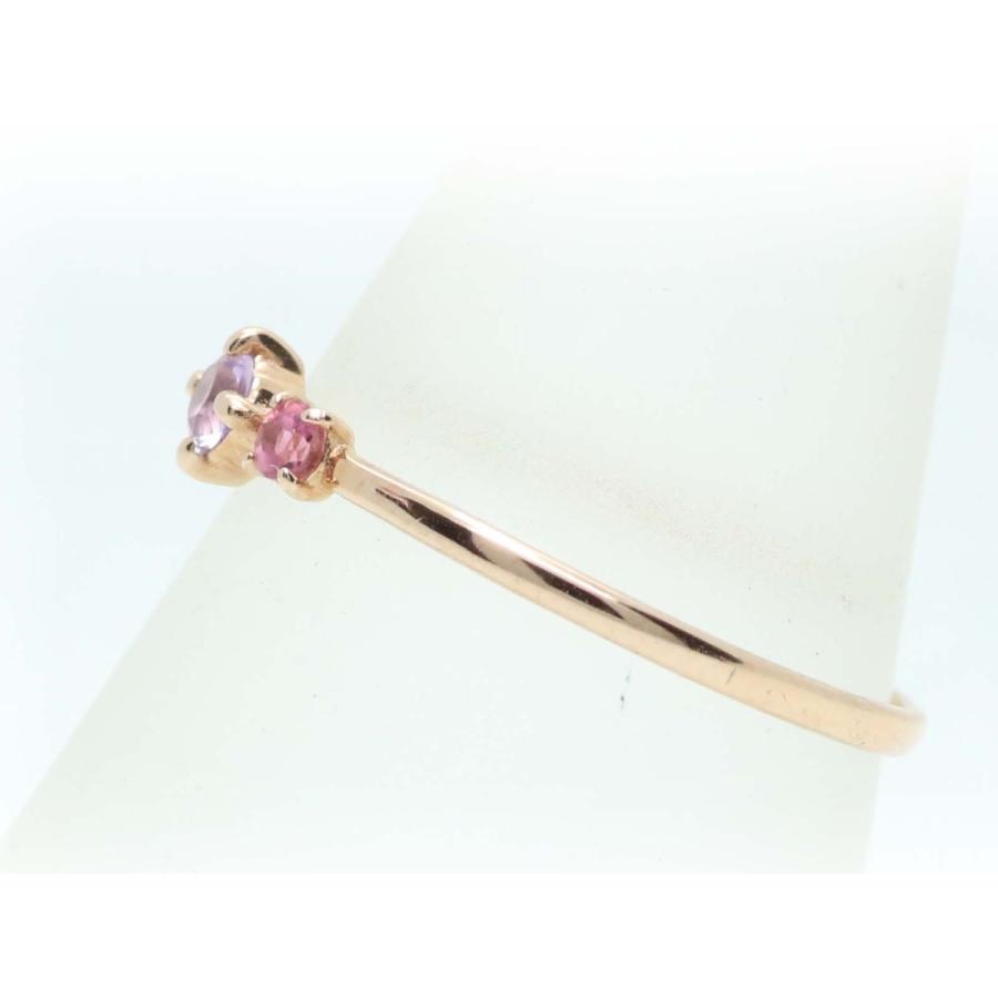 3ストーンリング K18 ゴールド 18金 リング ペリドット ムーンストーン