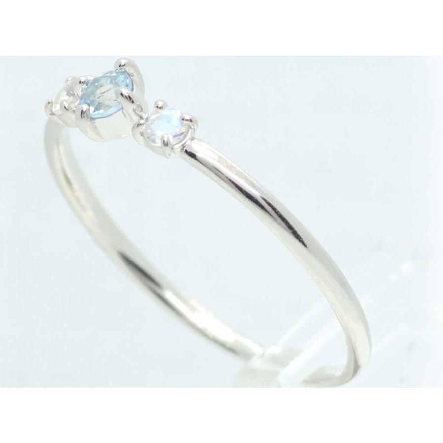 3ストーンリング K18 ゴールド 18金 リング ペリドット ムーンストーン