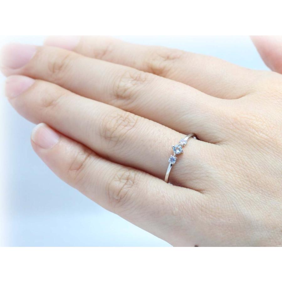 3ストーンリング K18 ゴールド 18金 リング ペリドット ムーンストーン