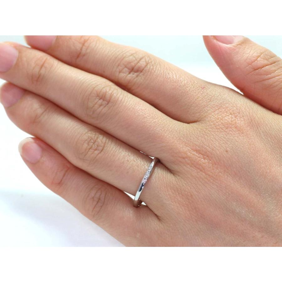 結婚指輪 マリッジリング Pt900 プラチナ リング 刻印無料 プラチナリング （ 純プラチナ 90％） ダイヤ入り 2本 ペアリング 「麗・REI」の画像