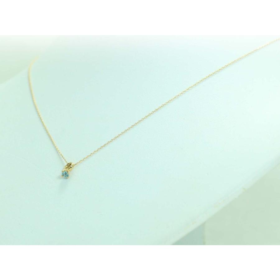 K18 ゴールド ブルートパーズ 18金 ベビーリング リング ネックレス