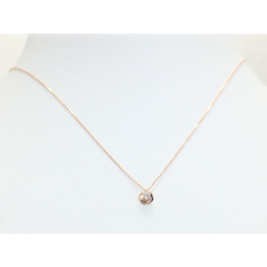 K18 ゴールド 0.1ct ダイヤ 18金 プチ ネックレス ジュエリー  K10 ピンクゴールド イエローゴールド ホワイトゴールド PT900 プラチナ 作成可の画像