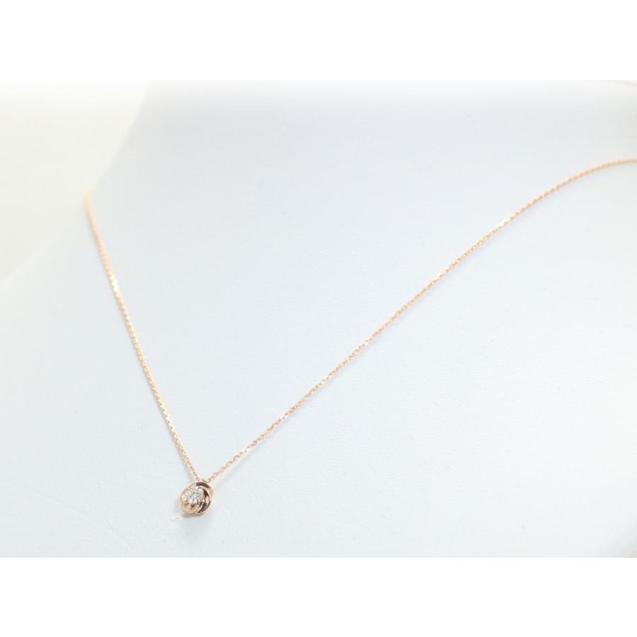 K18 ゴールド 0.1ct ダイヤ 18金 プチ ネックレス ジュエリー  K10 ピンクゴールド イエローゴールド ホワイトゴールド PT900 プラチナ 作成可の画像
