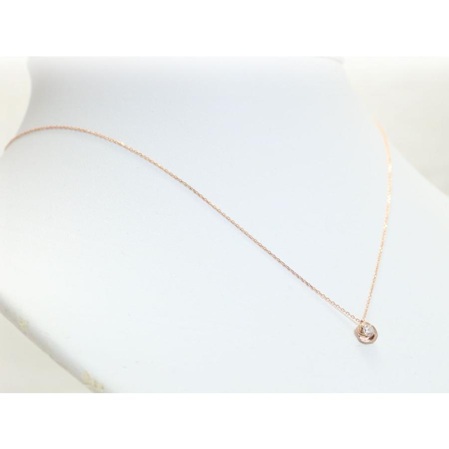 K18 ゴールド 0.1ct ダイヤ 18金 プチ ネックレス ジュエリー  K10 ピンクゴールド イエローゴールド ホワイトゴールド PT900 プラチナ 作成可の画像