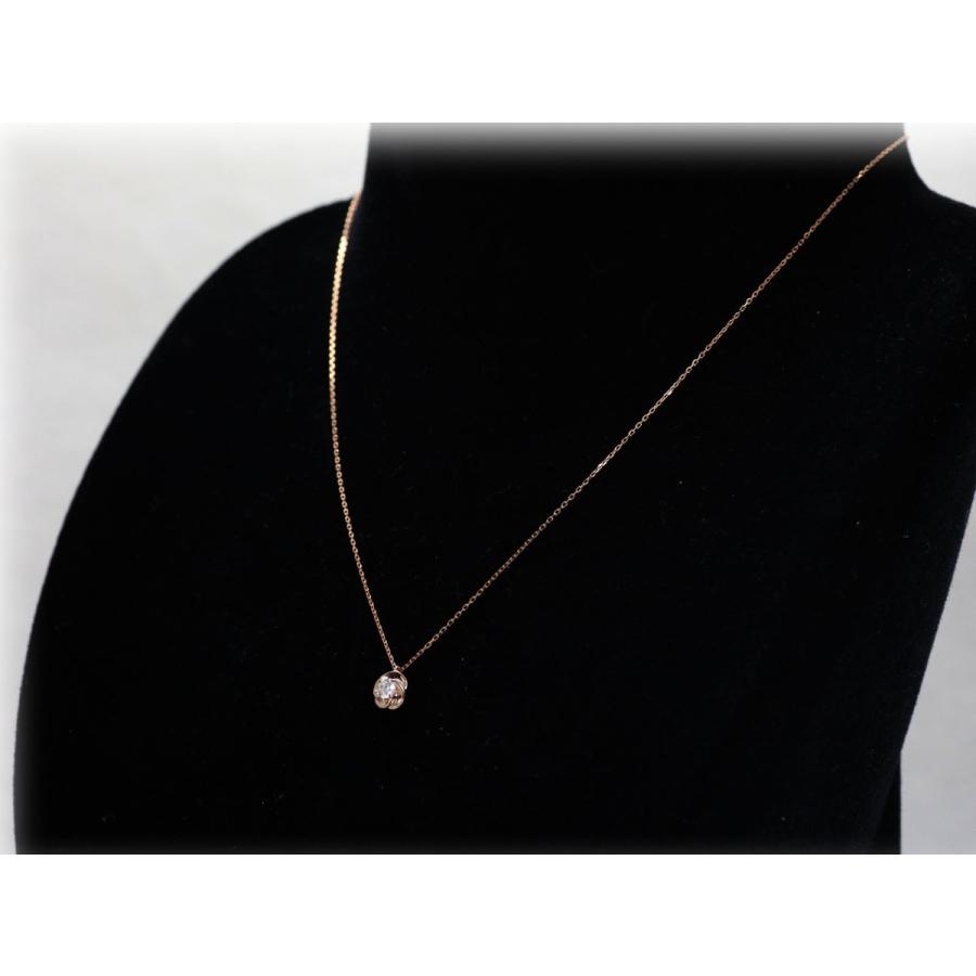 K18 ゴールド 0.1ct ダイヤ 18金 プチ ネックレス ジュエリー  K10 ピンクゴールド イエローゴールド ホワイトゴールド PT900 プラチナ 作成可の画像
