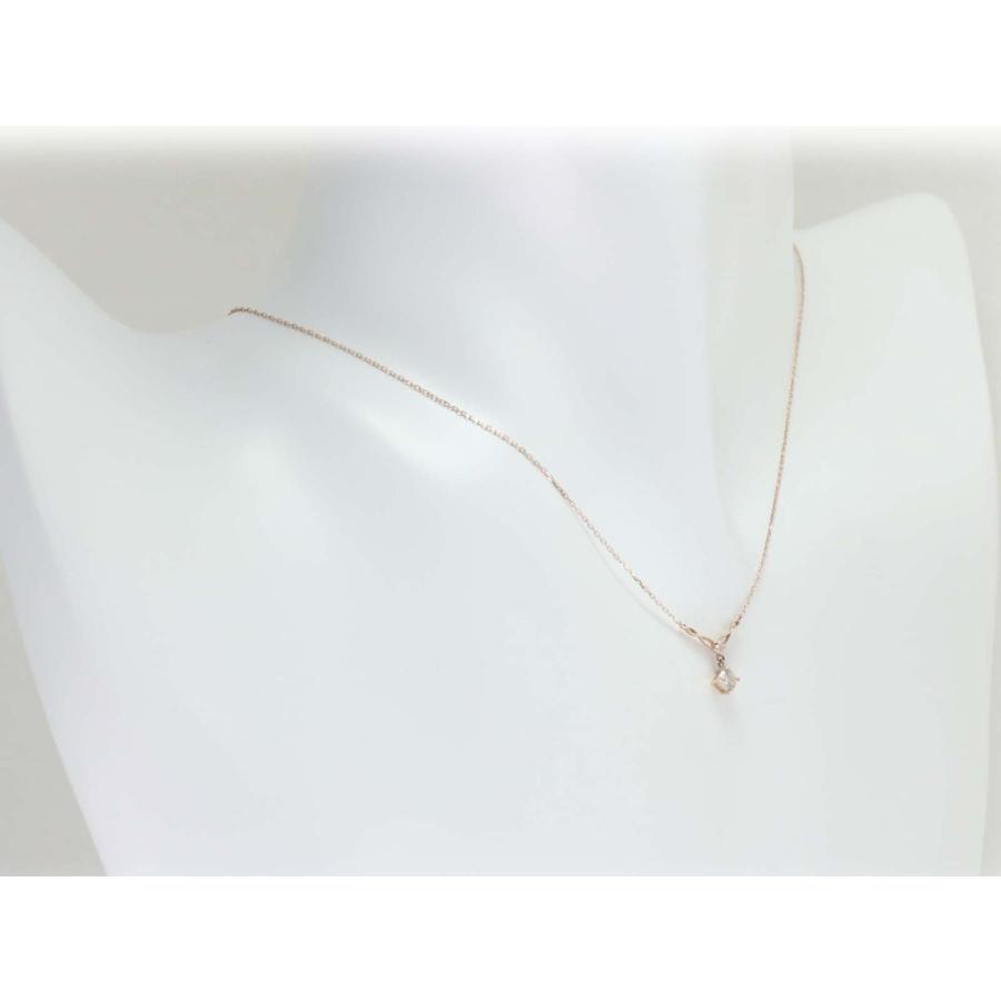 K18 ゴールド ダイヤ 0.1ct ネックレス 18金 ダイヤモンド 0.1カラット プチ ネック レディス ジュエリー   ピンクゴールド イエローゴールド ホワイトゴールドの画像