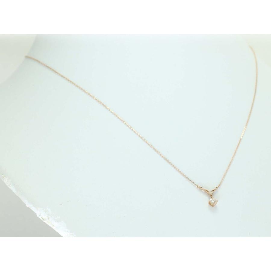 K18 ゴールド ダイヤ 0.1ct ネックレス 18金 ダイヤモンド 0.1カラット プチ ネック レディス ジュエリー   ピンクゴールド イエローゴールド ホワイトゴールドの画像