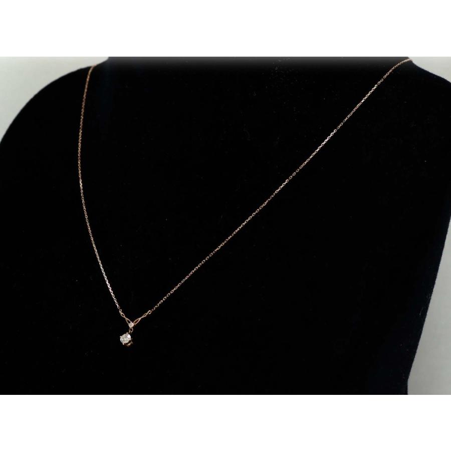 K18 ゴールド ダイヤ 0.1ct ネックレス 18金 ダイヤモンド 0.1カラット プチ ネック レディス ジュエリー   ピンクゴールド イエローゴールド ホワイトゴールドの画像