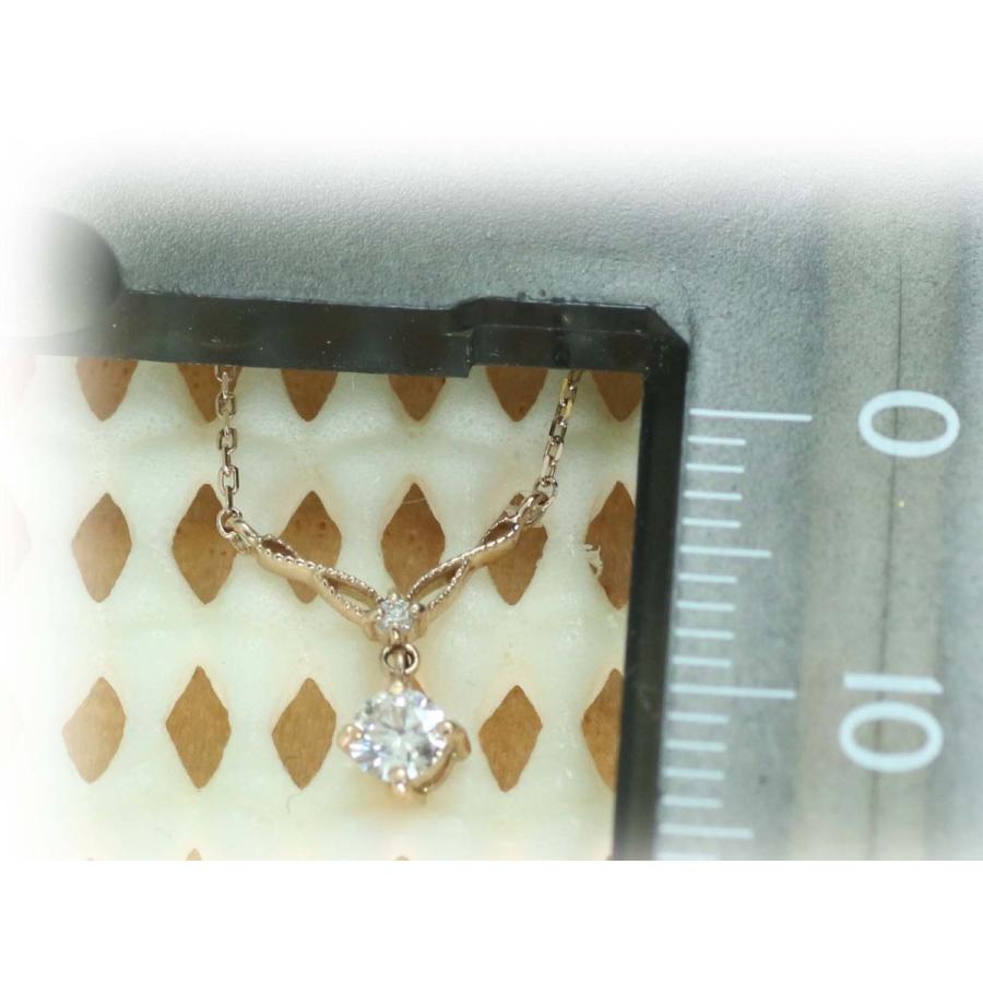 K18 ゴールド ダイヤ 0.1ct ネックレス 18金 ダイヤモンド 0.1カラット プチ ネック レディス ジュエリー   ピンクゴールド イエローゴールド ホワイトゴールドの画像