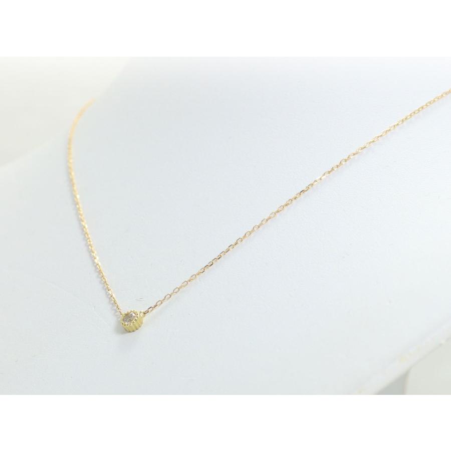 K18 ゴールド 0.1ct ダイヤ 18金  プチ ネックレス ジュエリー  K10 ピンクゴールド イエローゴールド ホワイトゴールド PT900 プラチナ 作成可の画像