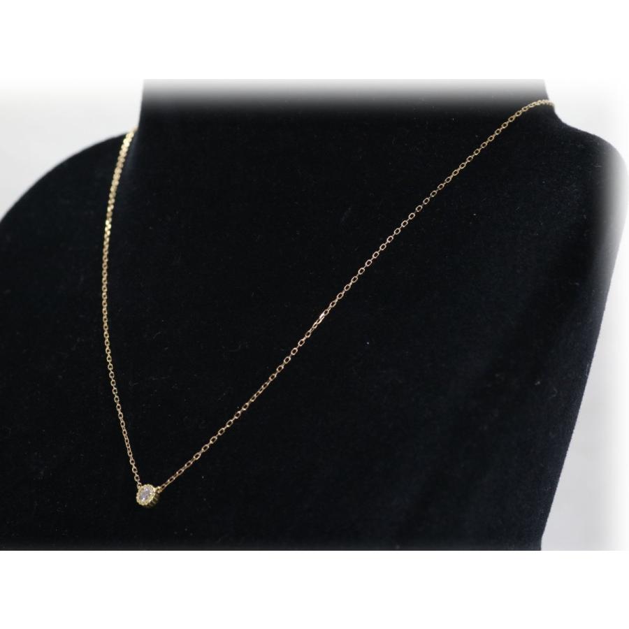 K18 ゴールド 0.1ct ダイヤ 18金  プチ ネックレス ジュエリー  K10 ピンクゴールド イエローゴールド ホワイトゴールド PT900 プラチナ 作成可の画像