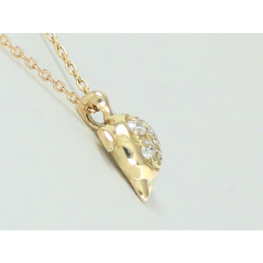 K10 ダイヤ ネックレス ゴールド 10金 亀 タートル プチ ジュエリー  