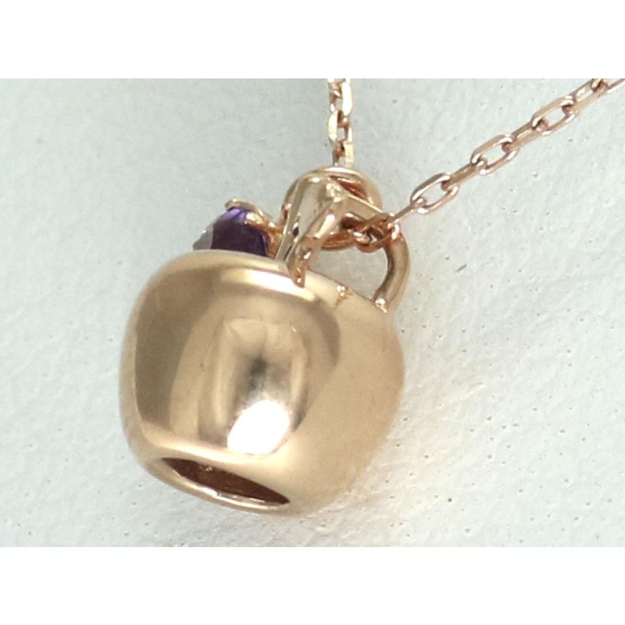 K10 ゴールド リンゴ ネックレス プチ 10金 林檎 ジュエリー K18