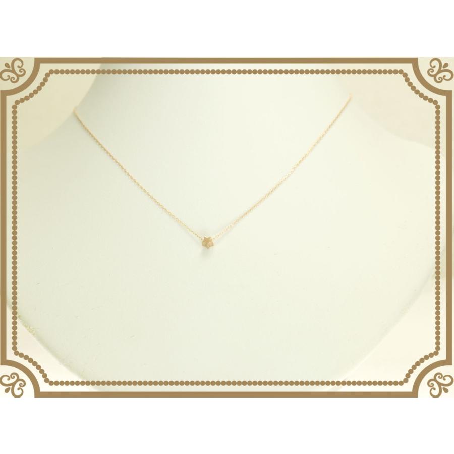 K18 PG ピンクゴールド 流星 流れ星 星 星形 プチ ネックレス ペンダント 星型 18金 18k スター モチーフ レディース ジュエリー 通販 絆 重ね付けネックレス  Kの画像
