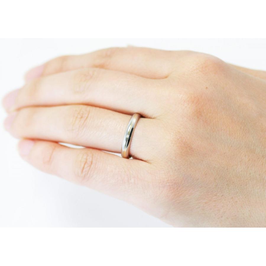 結婚指輪 マリッジリング プラチナ リング pt900 プラチナ k18 ゴールド コンビ ペアリング 用 アルテミスの画像
