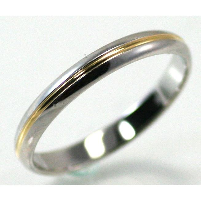 結婚指輪 マリッジリング プラチナ リング pt900 プラチナ k18 ゴールド コンビ ペアリング 用 アルテミスの画像