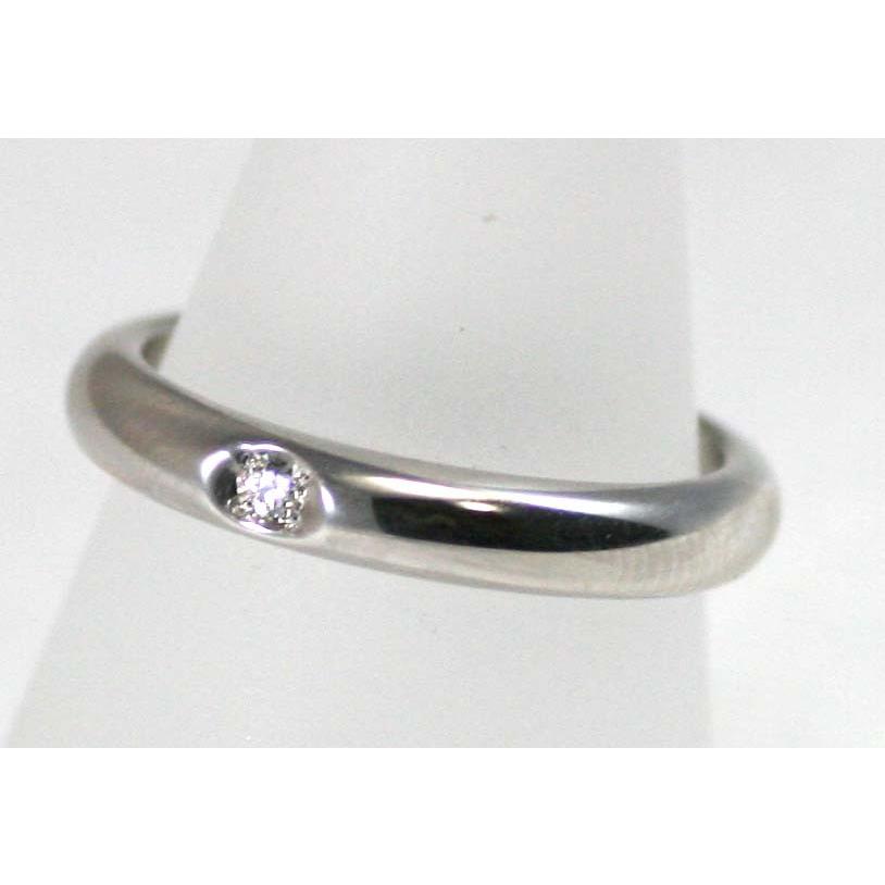 結婚指輪 マリッジリング プラチナ リング pt1000 pt999 純プラチナ ペアリング 用 甲丸 3ｍｍ幅 ダイヤ入りの画像