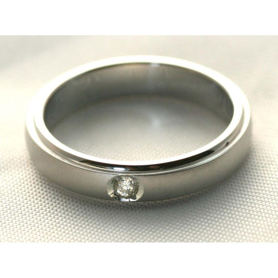 結婚指輪 マリッジリング プラチナ リング pt900 ペアリング 用 アテナダイヤ入りの画像
