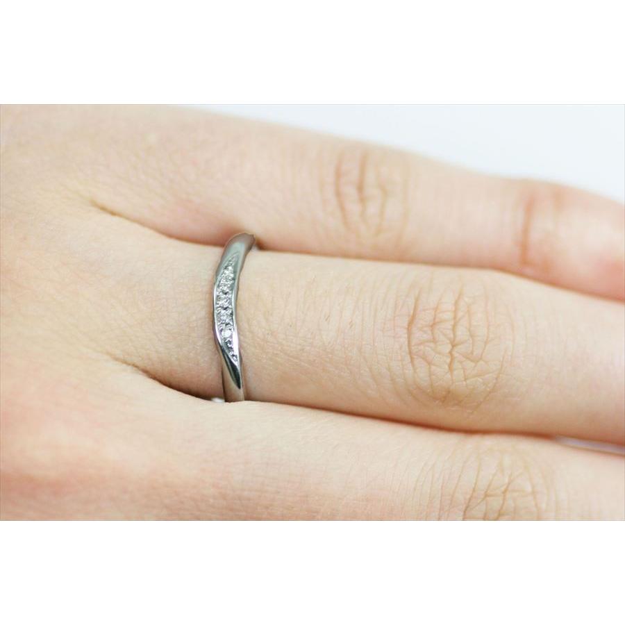 結婚指輪 マリッジリング  アマル・L  プラチナ リング 刻印無料 pt900 プラチナリング （ 純プラチナ 90％） ダイヤ入 ペアリング 手作りリング オーダーリングの画像
