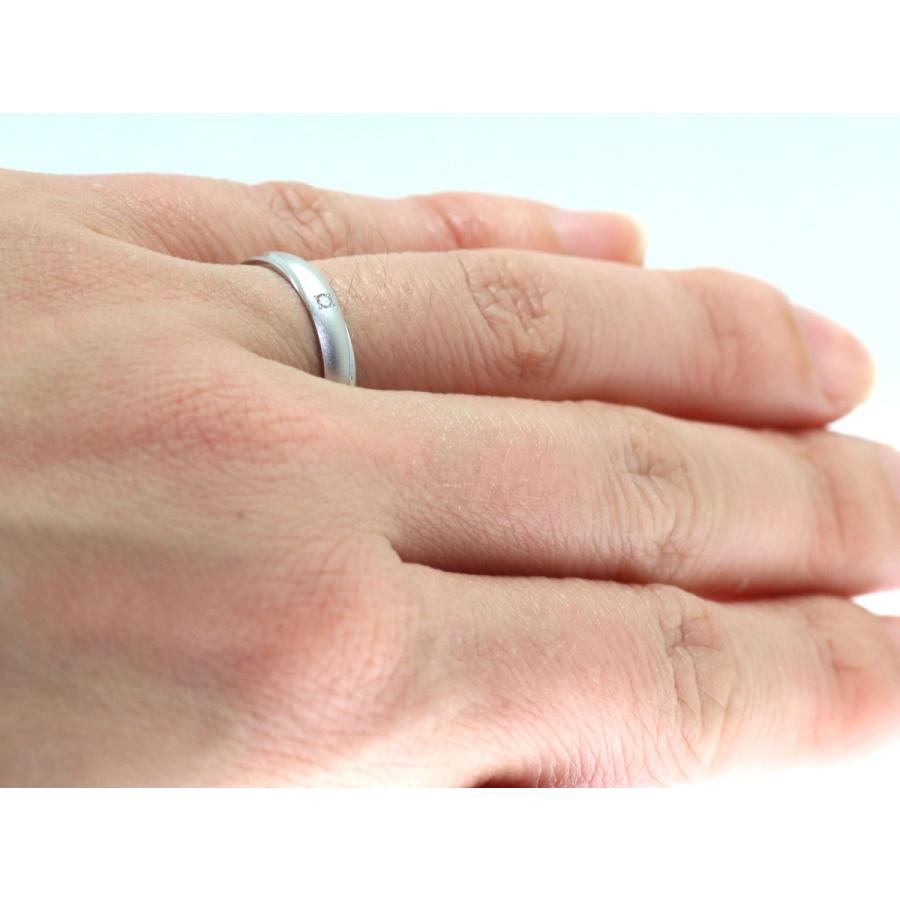 結婚指輪 マリッジリング プラチナ ダイヤ PT900 ペアリング 用 Marriage ring ペア リング 用 鍛造 甲丸 ダイヤモンド 結婚 指輪 ブライダルリング 刻印無料 リの画像