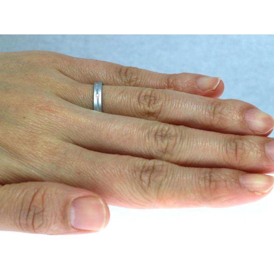 結婚指輪 マリッジリング プラチナ ダイヤ PT900 ペアリング 用 Marriage ring ペア リング 用 鍛造 平打ち ダイヤモンド 結婚 指輪 ブライダルリング 刻印無料の画像