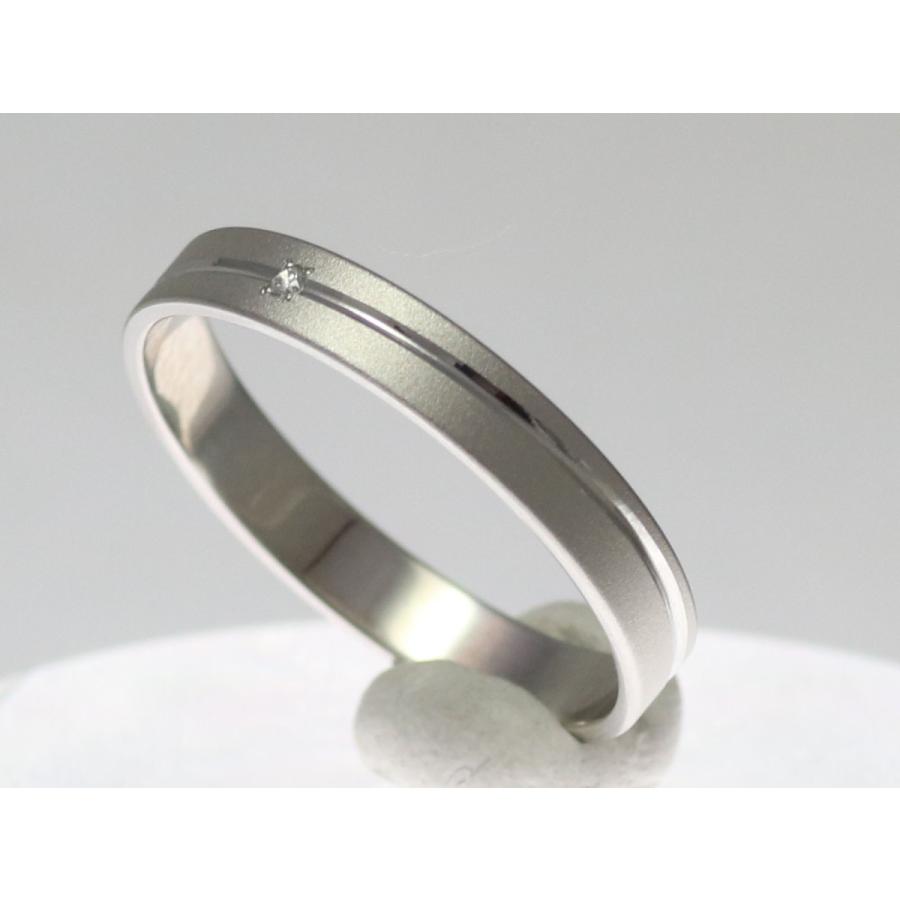 結婚指輪 マリッジリング プラチナ ダイヤ PT900 ペアリング 用 Marriage ring ペア リング 用 鍛造 平打ち ダイヤモンド 結婚 指輪 ブライダルリング 刻印無料の画像
