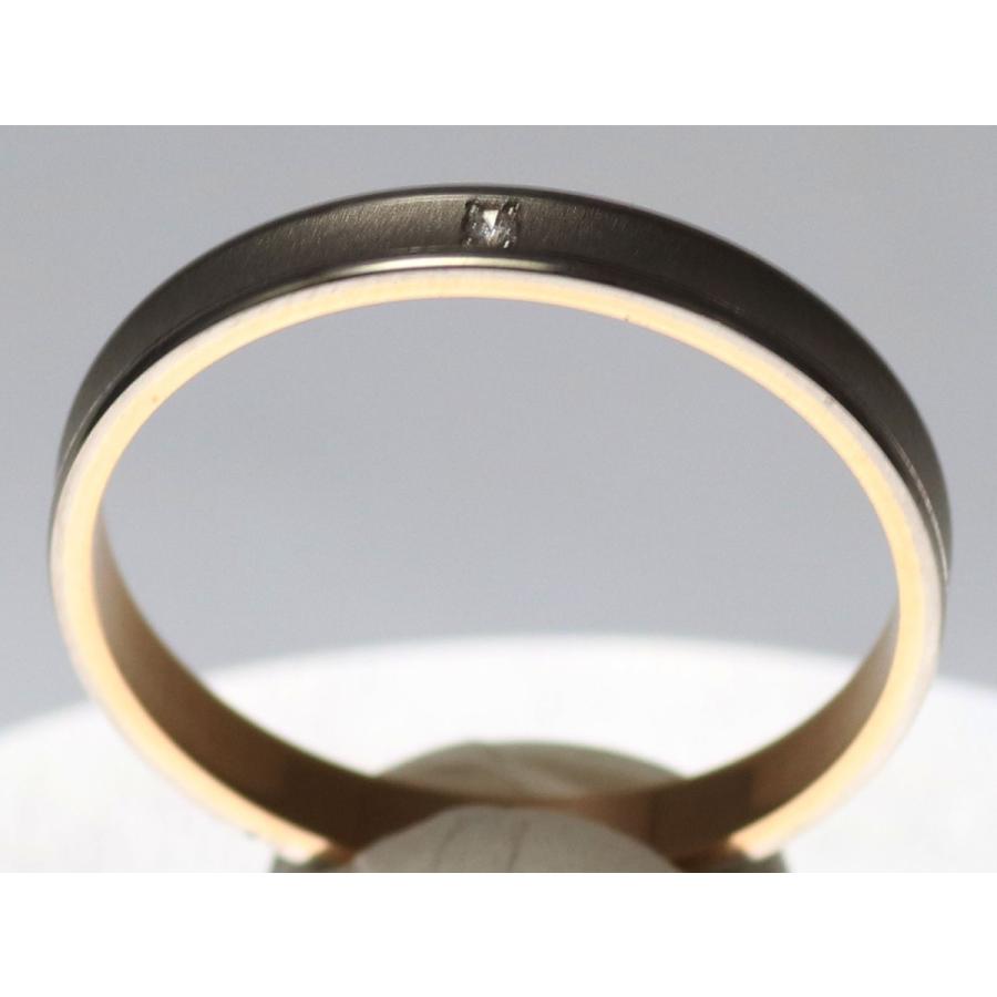 結婚指輪 マリッジリング ペア リング 用 Marriage ring K18 ホワイトゴールド WG 18金 ピンクゴールド PG コンビリング 鍛造 平打ち 結婚 指輪 ブライダルリンの画像