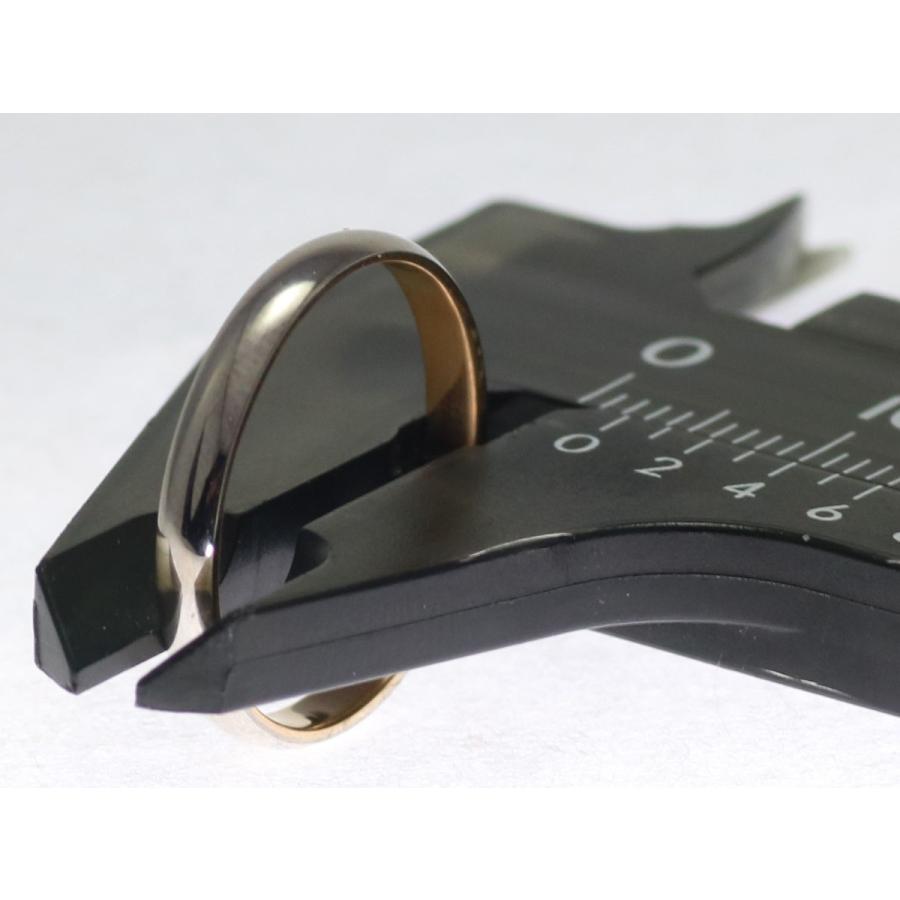 結婚指輪 マリッジリング ペア リング 用  Marriage ring ペアリング 用 K18 ゴールド 18金 ピンクゴールド WG ホワイトゴールド PG コンビリング 鍛造 甲丸 結の画像