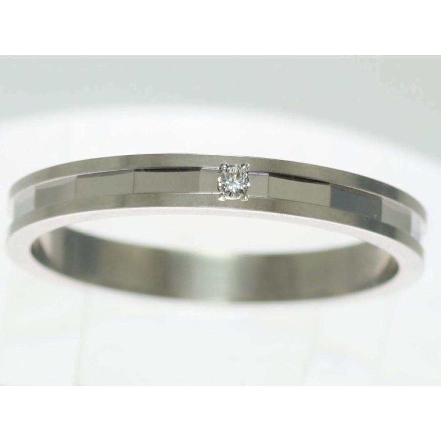 結婚指輪 マリッジリング プラチナ ダイヤ PT900 ペアリング 用 Marriage ring ペア リング 用 鍛造 平打ち ダイヤモンド 結婚 指輪 ブライダルリング 刻印無料の画像