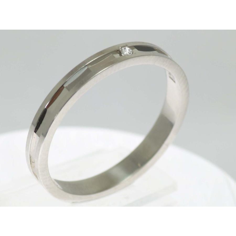 結婚指輪 マリッジリング プラチナ ダイヤ PT900 ペアリング 用 Marriage ring ペア リング 用 鍛造 平打ち ダイヤモンド 結婚 指輪 ブライダルリング 刻印無料の画像