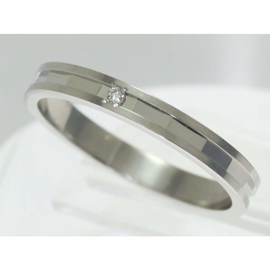 結婚指輪 マリッジリング プラチナ ダイヤ PT900 ペアリング 用 Marriage ring ペア リング 用 鍛造 平打ち ダイヤモンド 結婚 指輪 ブライダルリング 刻印無料の画像