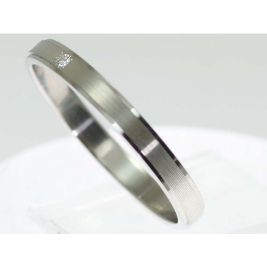 結婚指輪 マリッジリング プラチナ ダイヤ PT900 ペアリング 用 Marriage ring ペア リング 用 鍛造 平打ち ダイヤモンド 結婚 指輪 ブライダルリング 刻印無料の画像