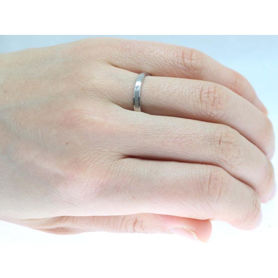 結婚指輪 マリッジリング プラチナ ダイヤ PT900 ペアリング 用 Marriage ring ペア リング 用 鍛造 平打ち ダイヤモンド 結婚 指輪 ブライダルリング 刻印無料の画像
