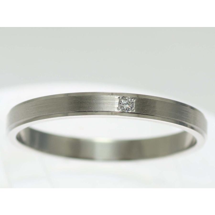 結婚指輪 マリッジリング プラチナ ダイヤ PT900 ペアリング 用 Marriage ring ペア リング 用 鍛造 平打ち ダイヤモンド 結婚 指輪 ブライダルリング 刻印無料の画像