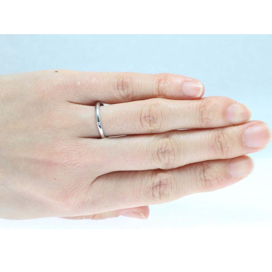 結婚指輪 マリッジリング プラチナ ダイヤ PT900 ペアリング 用 Marriage ring ペア リング 用 鍛造 甲丸 ダイヤモンド 結婚 指輪 ブライダルリング 刻印無料 リの画像
