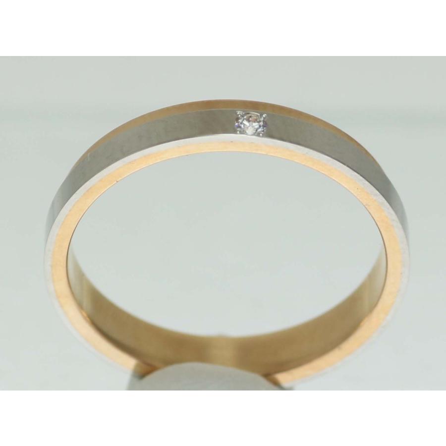 結婚指輪 マリッジリング プラチナ ピンクゴールド ダイヤ コンビリング PT900 K18 18金 ゴールド ペアリング 用 18k PG 鍛造 平打ち ダイヤモンド 結婚 指輪 ブの画像