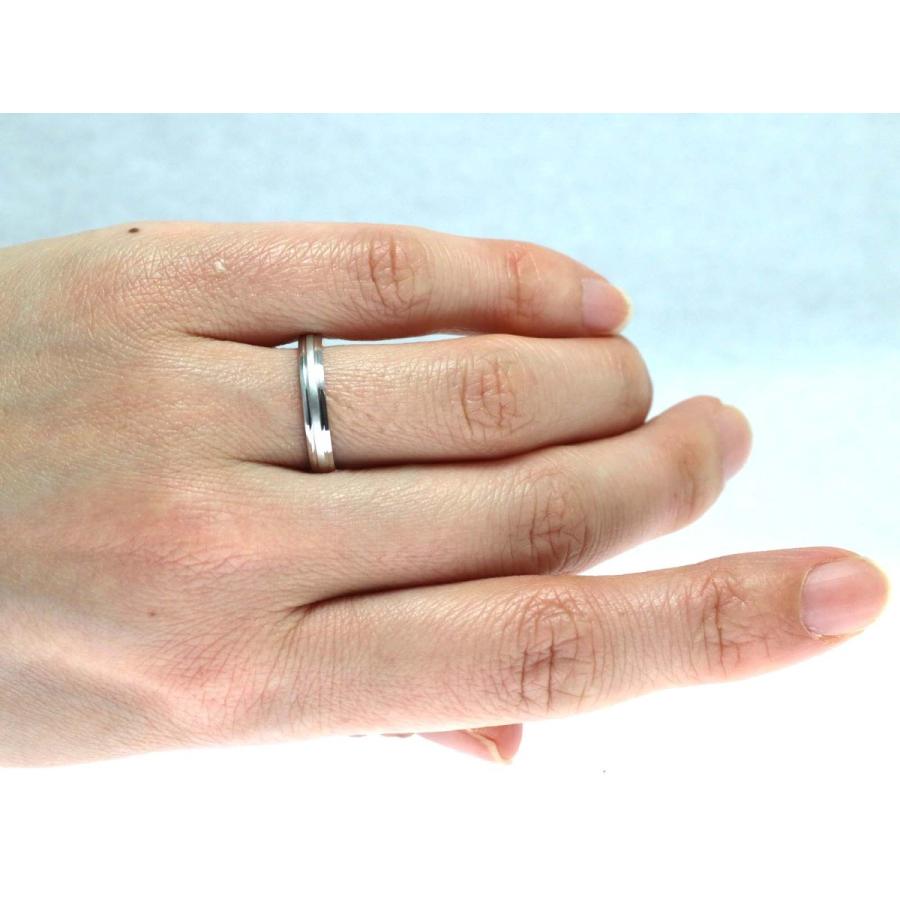 結婚指輪 マリッジリング プラチナ ピンクゴールド コンビリング PT900 K18 18金 ゴールド ペアリング 用 18k PG 鍛造 甲丸 結婚 指輪 ブライダルリング Marriagの画像