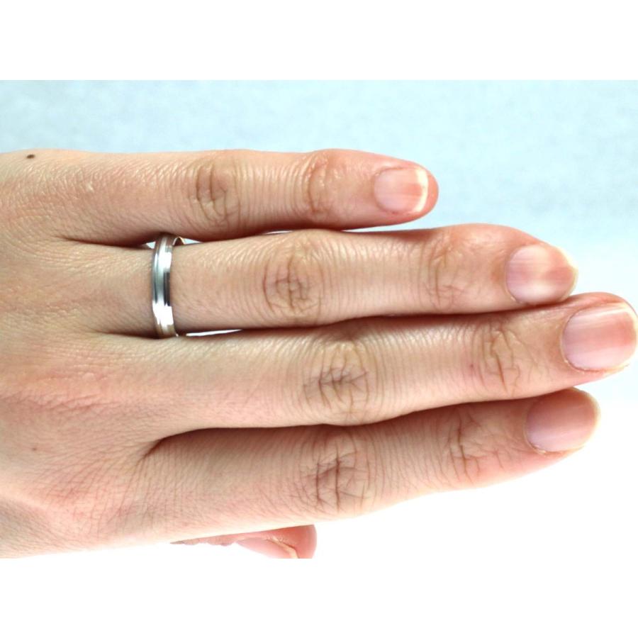 結婚指輪 マリッジリング プラチナ ピンクゴールド コンビリング PT900 K18 18金 ゴールド ペアリング 用 18k PG 鍛造 甲丸 結婚 指輪 ブライダルリング Marriagの画像