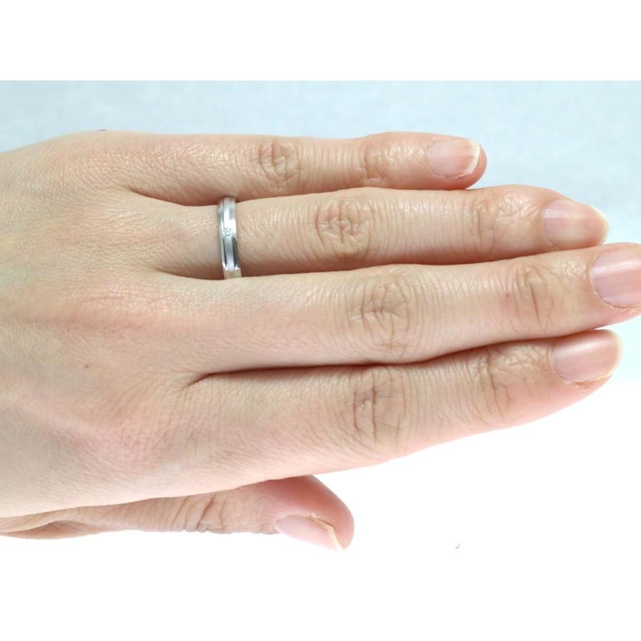 結婚指輪 マリッジリング プラチナ ピンクゴールド ダイヤ コンビリング PT900 K18 18金 ゴールド ペアリング 用 18k PG 鍛造 甲丸 ダイヤモンド 結婚 指輪 ブラの画像
