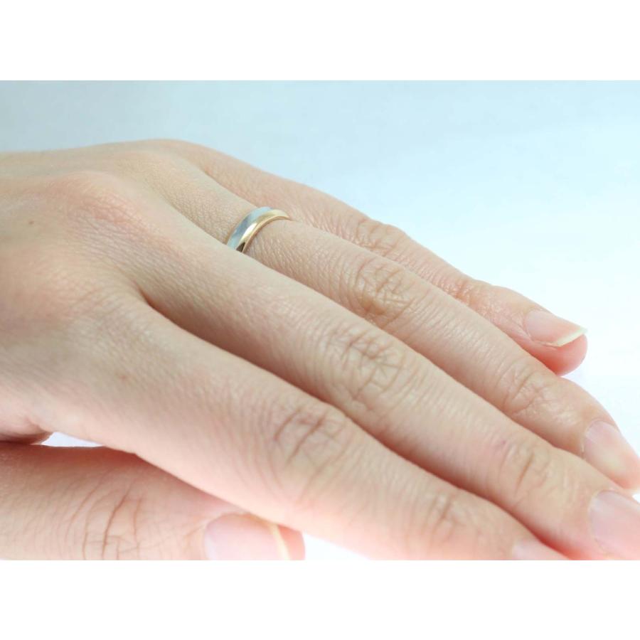 結婚指輪 マリッジリング プラチナ ピンクゴールド コンビリング PT900 