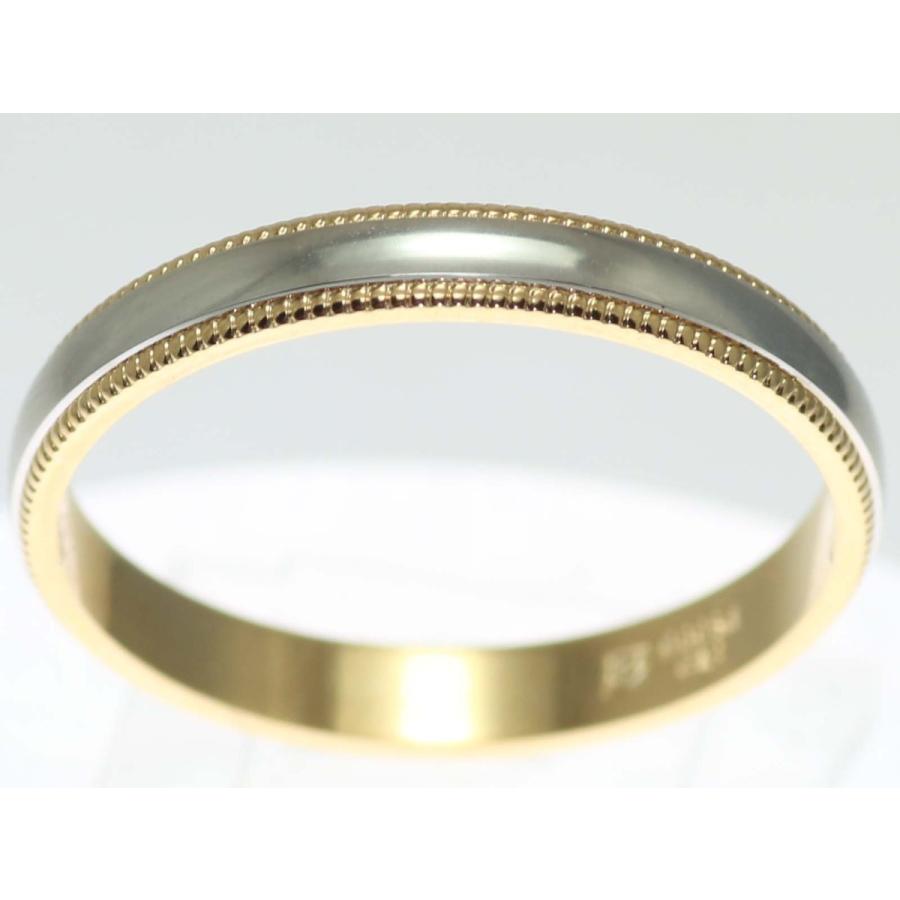 結婚指輪 マリッジリング プラチナ ゴールド コンビリング PT900 K18 18金 ペアリング 用  Marriage ring ペア リング 用 18k 鍛造 甲丸  結婚 指輪 ブライダルの画像